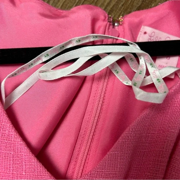 Lilly Pulitzer The Parker Pink V-Neck Dress - Picture 13 of 14